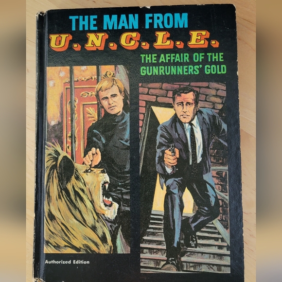 VINTAGE 1967 Man From U.N.C.L.E The Affair Of Gunrunner's Gold HC Whitman - Picture 1 of 14